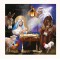 Around the Manger - Holy Birth Pack of 6 Festive Art Foiled Charity Xmas Christmas Cards