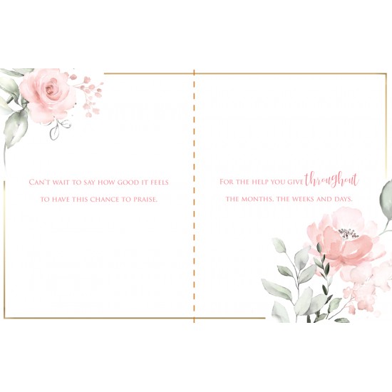 Someone Special 6 Verse Booklet insert Luxury Female Birthday Greeting Card