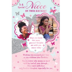 Special Niece on your Birthday African Ethnic Ebony Greeting Card with Lovely Verse