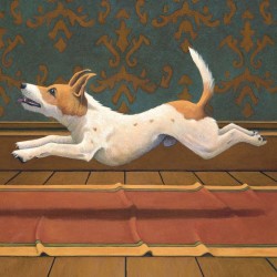 Jack Russell Dog The Postman Only Rings Watson Blank Fine Art Print Greeting Card for Any Occasion
