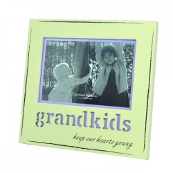 Laser Frame Engraved With Grandkids Keep Our Hearts Young
