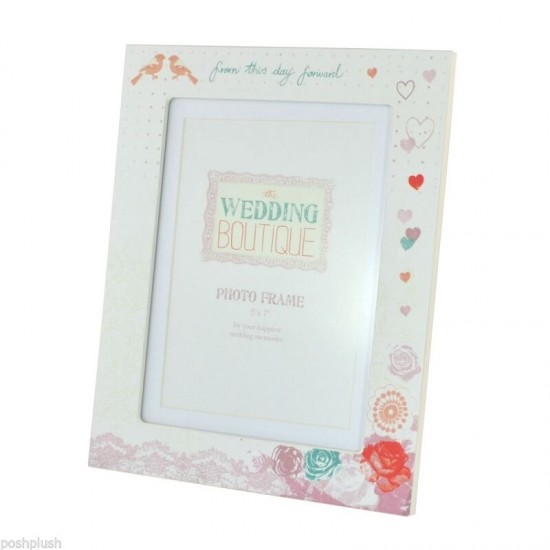 Wedding Boutique 5"x7" Photo Frame in Gift box - from this day forward