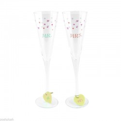 Wedding Boutique Mr and Mrs Champagne Flutes