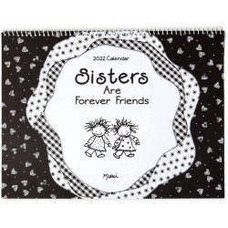 Blue Mountain Arts Sisters Are Forever Friends Wall Calendar 2022
