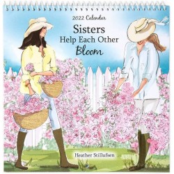 Blue Mountain Arts Sisters Help Each Other Bloom Sentimental Mini Wall Calendar 2022