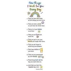 Blue Mountain Arts Ten Things I Wish For You Every Day Bookmark (BKM141)