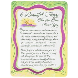 Blue Mountain Arts Miniature Easel Print with Magnet: 6 Beautiful Things