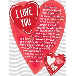 Blue Mountain Arts I Love You Easel Stand Fridge Magnet Gift (AGE018)