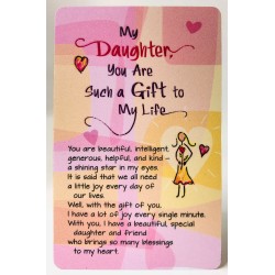 My Daughter You Are A Gift Keepsake Wallet Card (WC613) Blue Mountain Arts