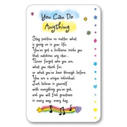You Can Do Anything Keepsake Wallet Card (WR606) Blue Mountain Arts