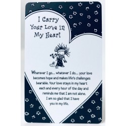 I Carry Your Love in My Heart Keepsake Wallet Card (WT342) Blue Mountain Arts