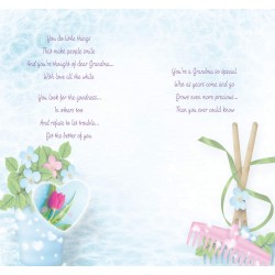 With Love Grandma on Your Birthday Card with Colour Insert & Lovely Verse - Warm Beautiful Words by Cardigan Cards