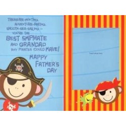 From Your Grandchildren A Keepsake Frame From Your Little Shipmates! Happy Father's Day Fun Monkey UK Greetings Card 