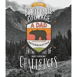Dad Determination Showing Remarkable Courage in the Face Parenting Challenges Fathers Day Carlton Cards UK Greetings Card