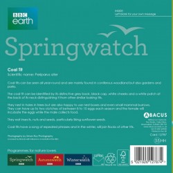 Coal Tit BBC Springwatch Range Blank Greeting Card