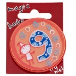 9th Birthday Magic Holographic Badge