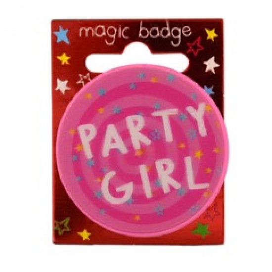 Party Girl Magic Holographic Badge