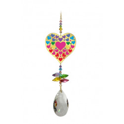Romantic Heart Large Crystal Rainbow Wonder Sun-catcher Valentine's Day Box Gift