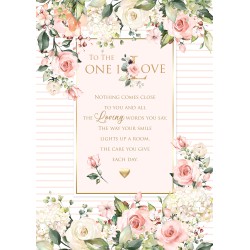 One I Love 6 Verse Booklet insert Luxury Female Birthday Greeting Card
