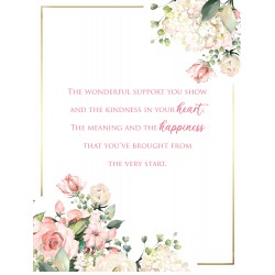One I Love 6 Verse Booklet insert Luxury Female Birthday Greeting Card