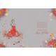 Gorgeous Girlfriend on Your Birthday Card - Gorgeous Grace Range Red Dress Glitter & Foil Finish Card by Cherry Orchard