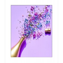 Celebration Confetti Champagne Any Occasion Blank Greeting Card  - Cup Cycling by James Cropper for Hallmark