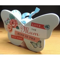 Love... The MUM Kind is the Best Kind Keepsake Butterfly Ceramic Plaque Appreciation Gift by Hallmark