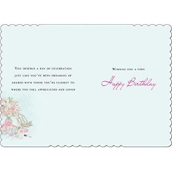 Lovely Niece Cute Hamster Doodle Hat Birthday Girl Glitter Finish Greeting Card By Piccadilly 