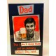 Best Dad one ale of a good Chap Father's Day Greeting Card Beer mat
