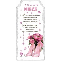 A Special Niece Sentimental Handcrafted Ceramic Plaque Birthday Gift