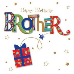 Brother Happy Birthday Luxury Handmade 3D Card by Talking Pictures