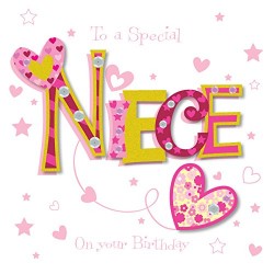  New Special Niece Happy Birthday Greeting Card By Talking Pictures Cards