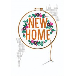 New Home Embroidery Luxury Handmade Card by Talking Pictures