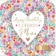 Happy Birthday Wonderful Mum with Love Luxury Handmade Card by Talking Pictures