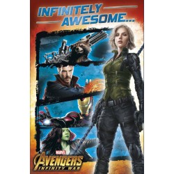 Marvel Avengers Infinity War blank Greeting Card Infinitely Awesome...Thats You