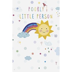 Poorly Little Person Get Well Soon Greeting Card 