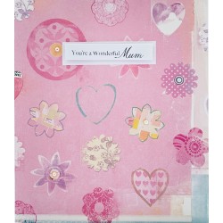 You're A Wonderful Mum Mothers Day Greeting Card with Embellishment By UKG