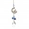 Crystal Fantasy Hanging Swarovski Suncatcher Two Cats on a Crescent Moon