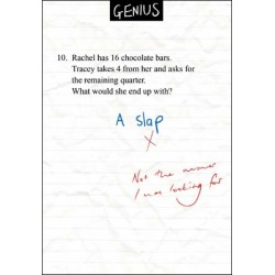 A Slap Chocolate Bars Exam Test Humorous Funny Blank/Birthday Greeting Card Genius