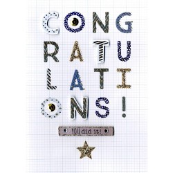 Congratulations You Did It Second Nature Hand Finished Card