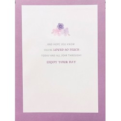 Wonderful Mum Hope Mothers Day brings lots and lots of lovely things for you... Luxury Large Glitter Mothers Day Card from Hallmark