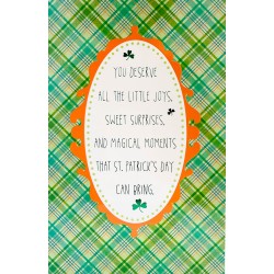 You Deserve All The Little Joys, Sweet Suprises, And Magical Moments That St. Patricks Day Can Bring Festive Card from UK Greetings